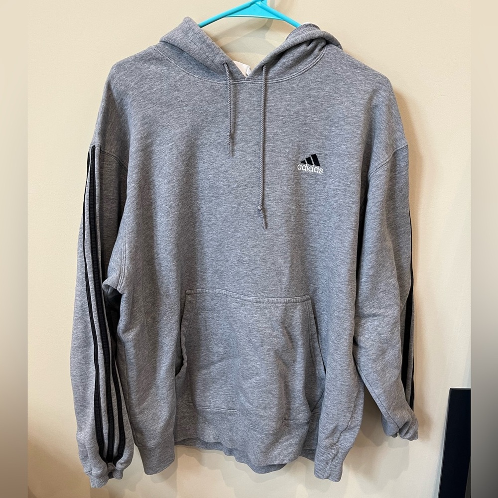 Adidas Gray Sweatshirt Classic Hoodie